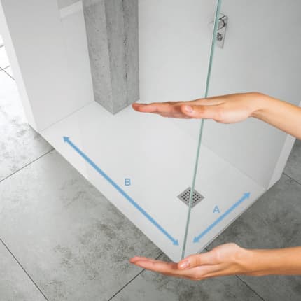 Receveur de douche en pierre sur mesure extra plat