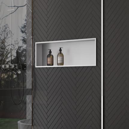 Niche chrome brossée 30 et 60 cm 