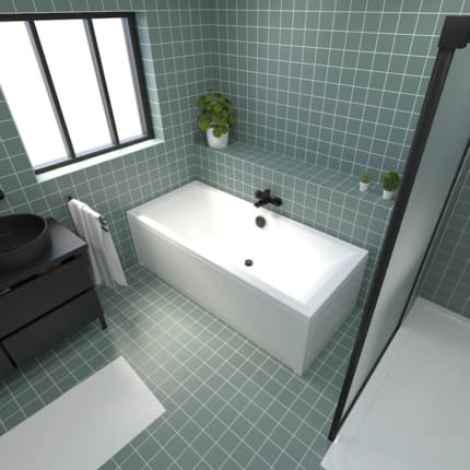 Baignoire Kyo duo 180 cm centrale