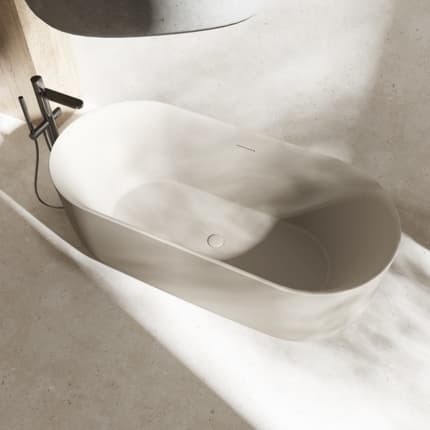 Baignoire beige Argillae mat 170 cm