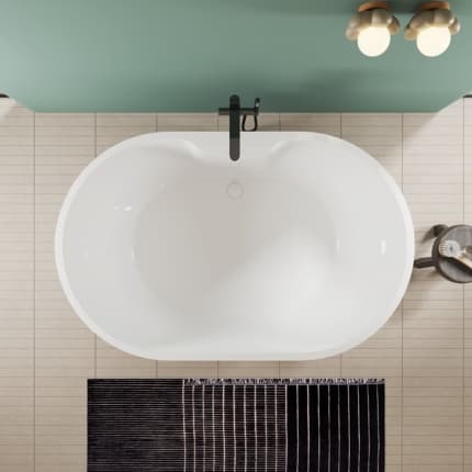 Baignoire îlot 2 places 180 x 115 cm 