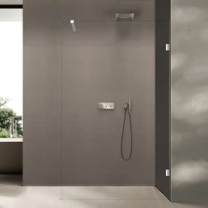 Paroi italienne transparente charnière