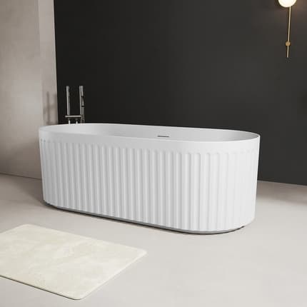 Baignoire îlot Look blanc 170 cm