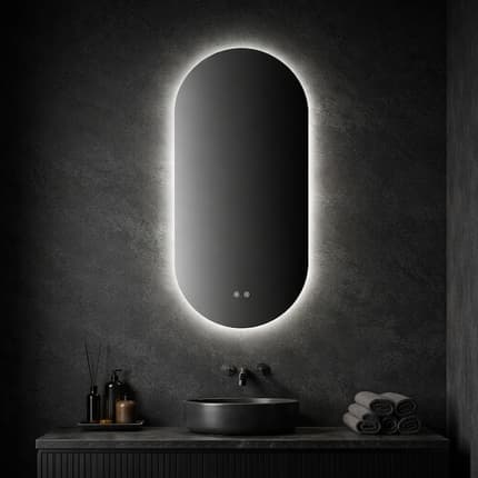 Miroir 45 cm led Ovalis