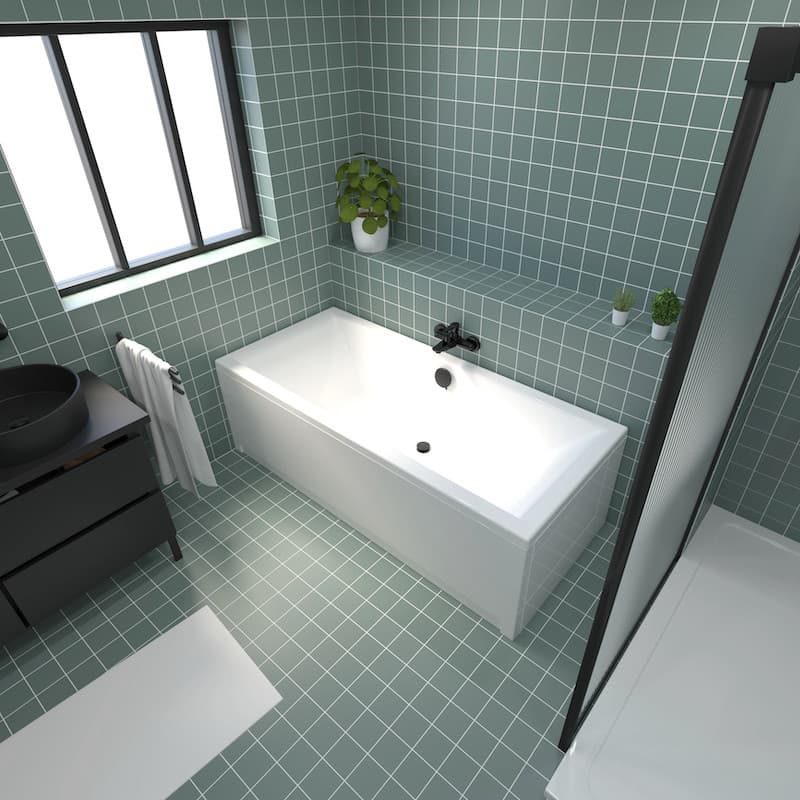 Baignoire Kyo duo 180 cm centrale