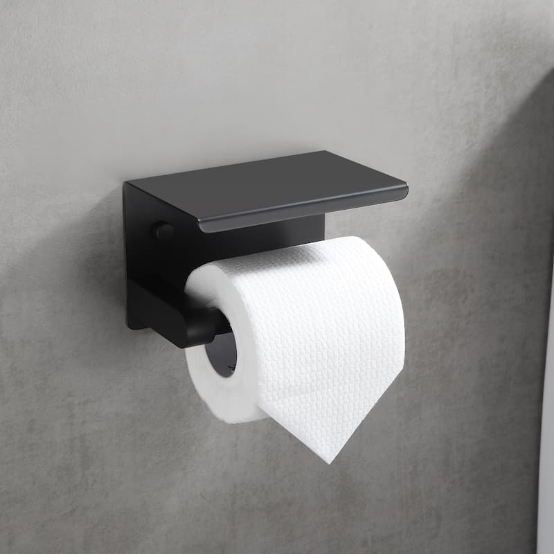 Dérouleur papier avec tablette noir mat