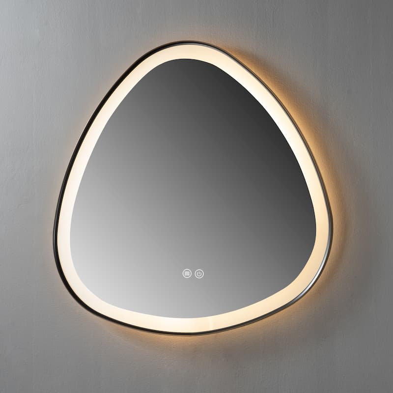 Miroir Alvéa 80 cm noir 