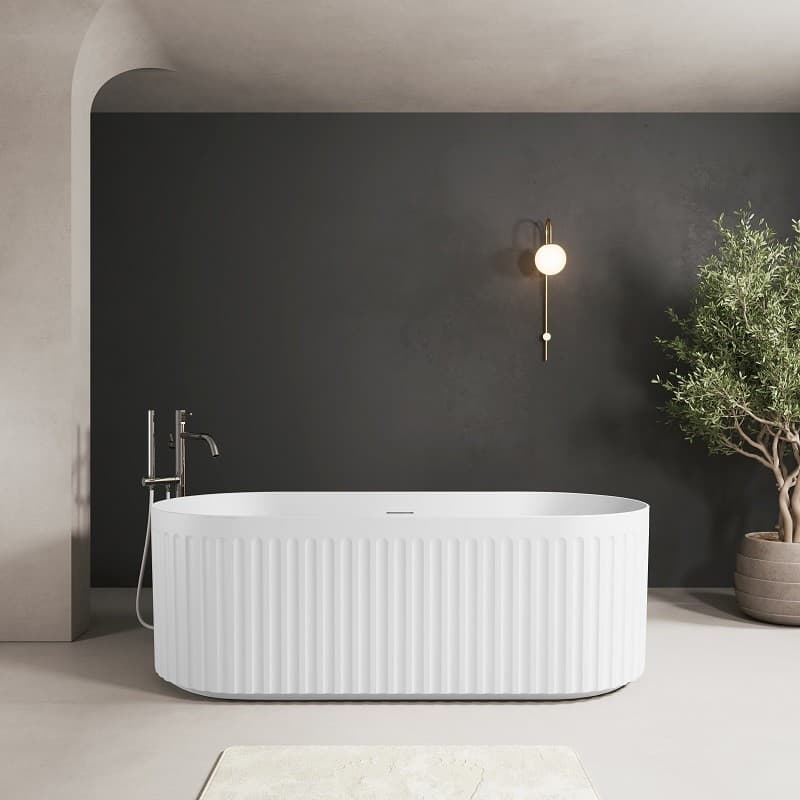 Baignoire îlot Look blanc 170 cm