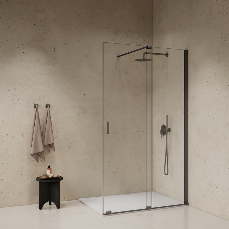 Paroi à l'italienne avec coulissante Ingenia 120 cm 