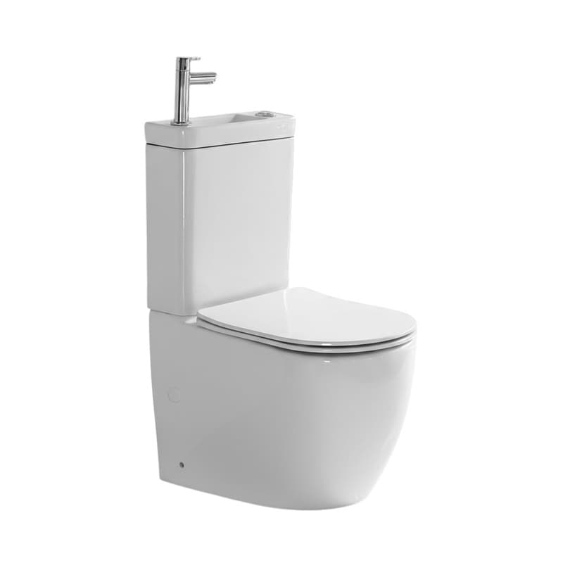 Pack wc à poser avec lave main intégré Uniqo