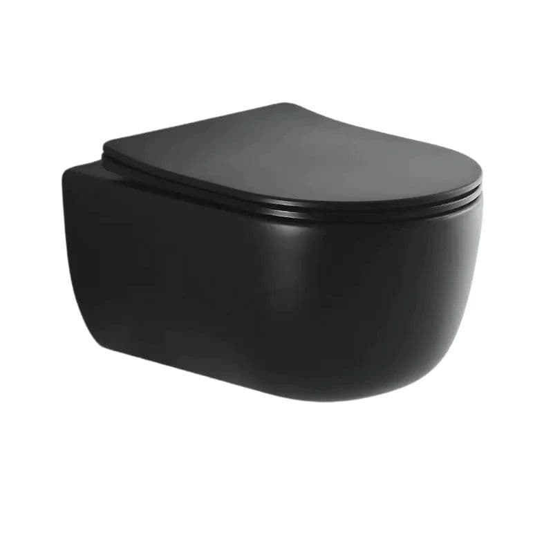 Cuvette suspendue rimless Voga noir mat