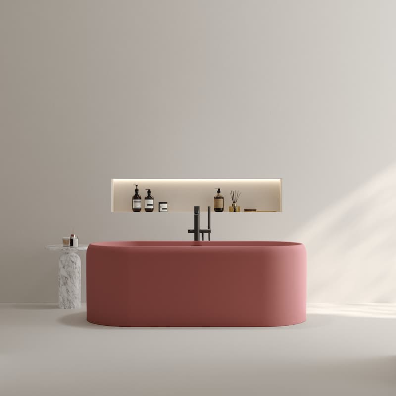 Baignoire Sakura rose 170 cm 