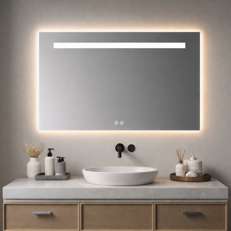 Miroir Led et antibuée Elysia 90 à 180 cm