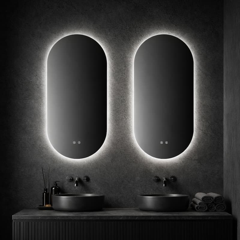Miroir 45 cm led Ovalis
