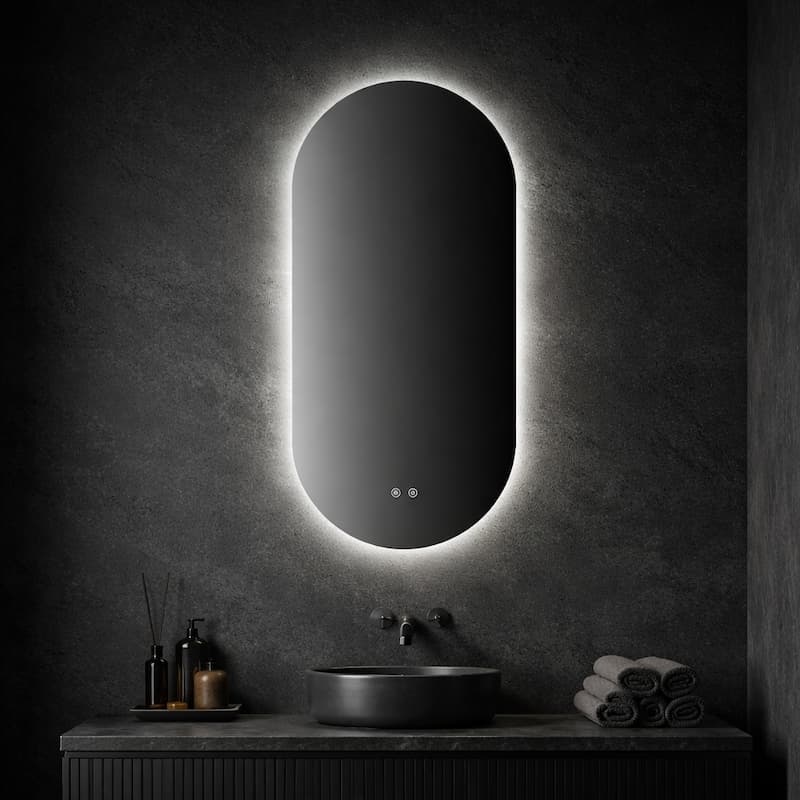Miroir 45 cm led Ovalis