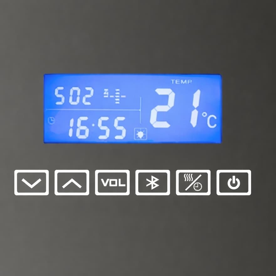 Miroir LED Bluetooth TWINKLE 100 cm à 160 cm