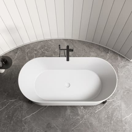 Baignoire Elle 160 cm blanc mat