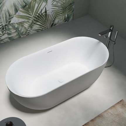 Baignoire Oeuf blanc Mat 160 cm
