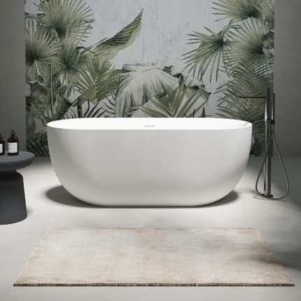 Baignoire Oeuf blanc Mat 160 cm