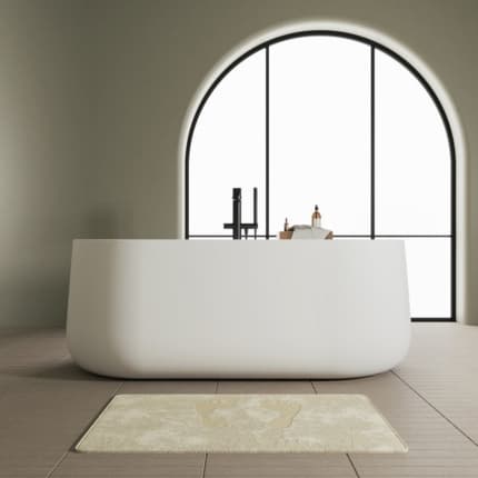 Baignoire îlot blanc mat Minia 160 cm