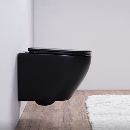 Pack WC suspendu O-Flush Joy noir mat