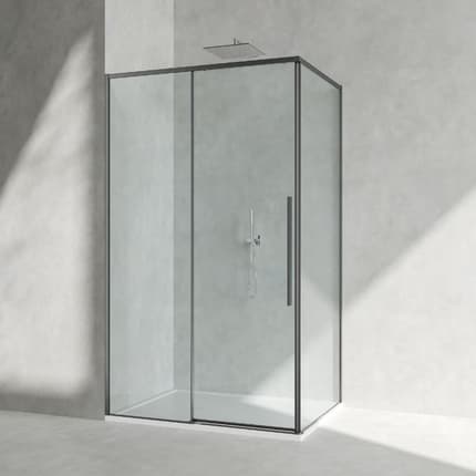 Porte de douche d'angle coulissante Slimline 120 et 140 cm