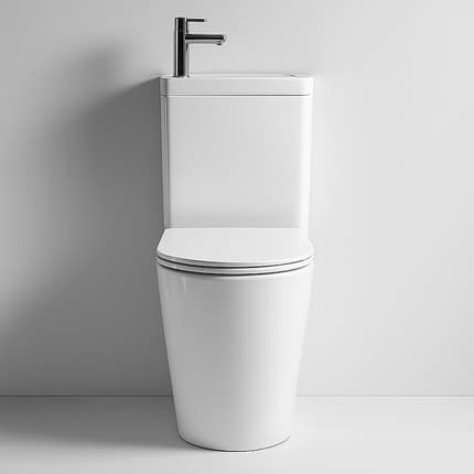 Pack wc à poser avec lave main intégré Uniqo