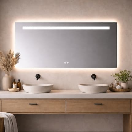 Miroir Led et antibuée Elysia 90 à 180 cm